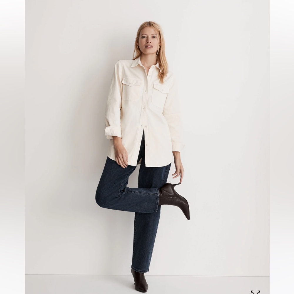 Madewell Garment Dyed Twill Shirt Jacket